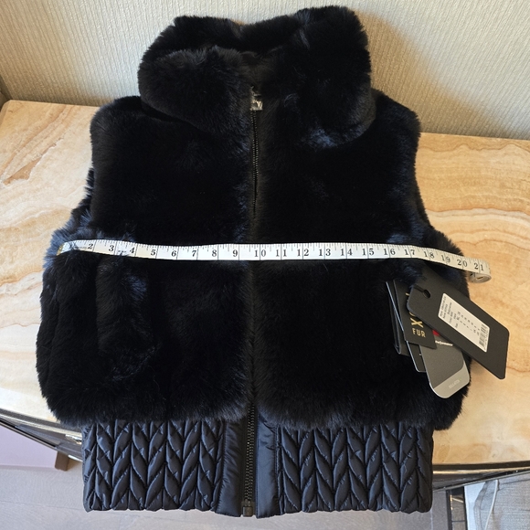 Goldbergh Faux Fur Black Bodywarmer Vest - Picture 11 of 17